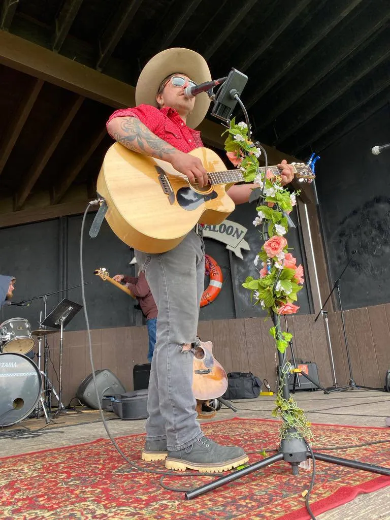 Ayden See performing at Cooper Landing, AK in June 2025.