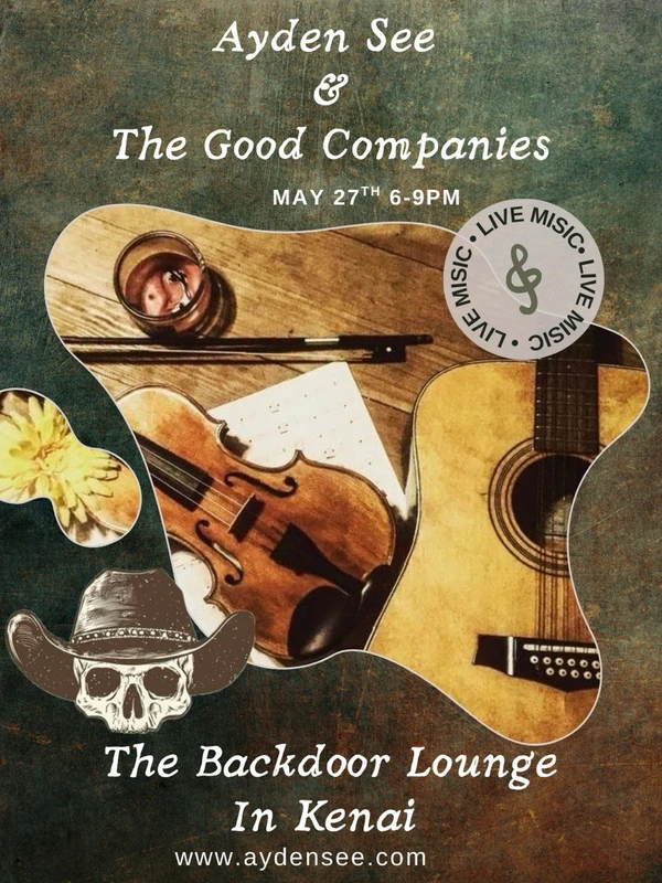 Graphic for Ayden See & The Good Companies performing at Back Door Sports Lounge on May 27, 2025
