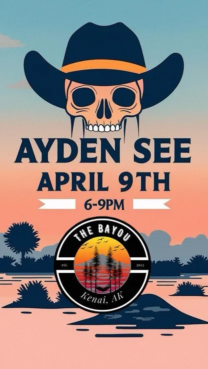 Graphic for Ayden See live at The Bayou in Kenai on April 9, 2025.