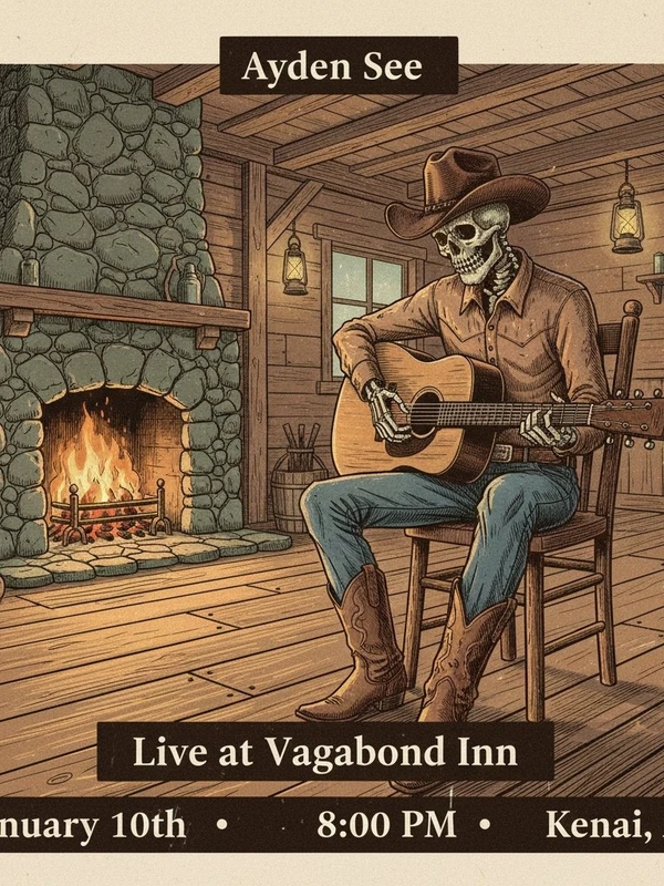 Graphic for Ayden See live at Vagabond Inn in Kenai, Alaska on January 10, 2026.
