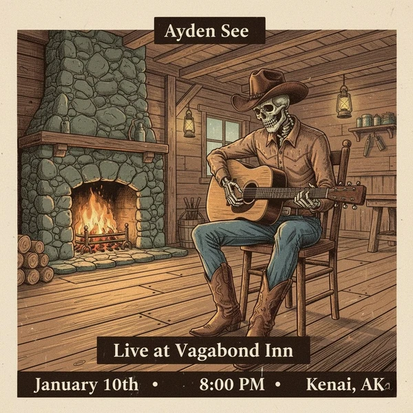 Graphic for Ayden See live at Vagabond Inn in Kenai, Alaska on January 10, 2026.